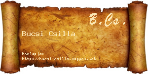 Bucsi Csilla névjegykártya